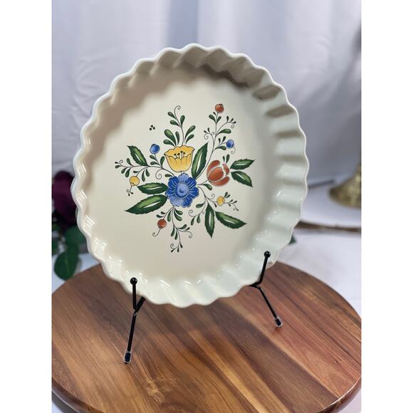 Vintage 1982 Asta Porcelain 10" Pie Platter - Made in Japan - Picture 3 of 8
